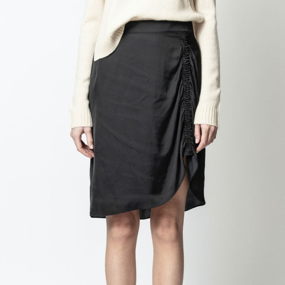 ZADIG & VOLTAIRE Jiji Satin Skirt (14) - Picture 8 of 8